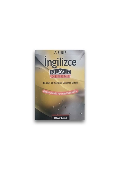 7.Sınıf Bloktest Ingilizce Kılavuz Deneme Bloktest Yayınları
