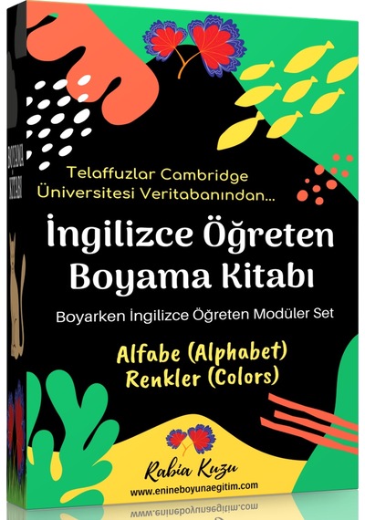 İngilizce Öğreten Boyama Kitabı (Alfabe Ve Renkler)