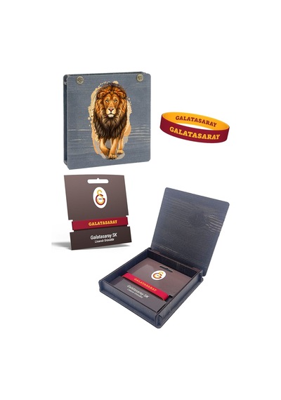 Galatasaray  Silikon Çocuk Bileklik Aslan Baskı Kutulu 001