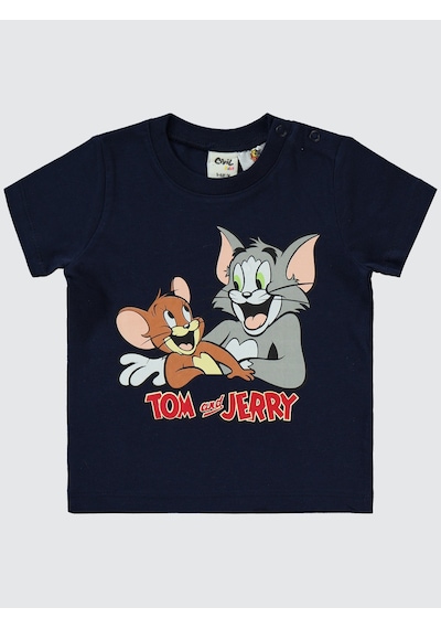 Tom And Jerry Erkek Bebek Takım 6-18 Ay Lacivert