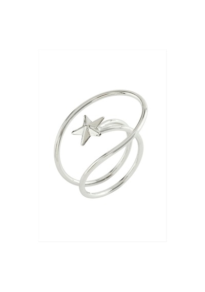 Yıldız Oval Metal Yüzük Çok Renkli 60678064