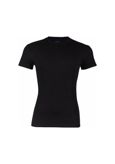Yıldız Erkek Sıfır Yaka Lycralı T-shirt Fanila 1 Adet -90 Siyah