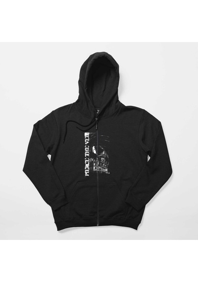 Three Days Grace Pierce The Veil Siyah Fermuarlı Kapşonlu Sweatshirt