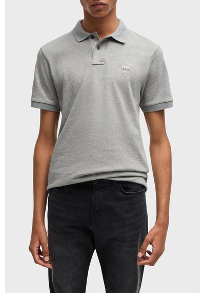 Boss Erkek Polo Yaka T Shirt 50507803 051 Gri Gri