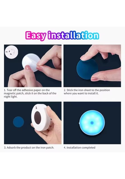 Şarjlı Rgb Led Gece Lambası 16 Renk Kumandalı Dekoratif Akıllı Işık - Renk Değiştiren Ortam Aydınlatma