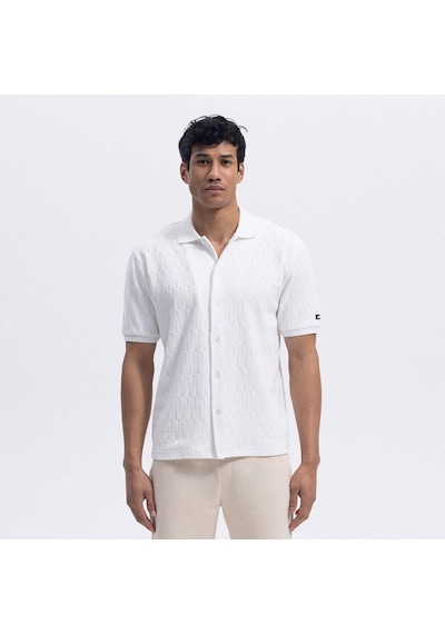 Ellesse Em490-of Polo Yaka Erkek Gömlek - Kırık Beyaz