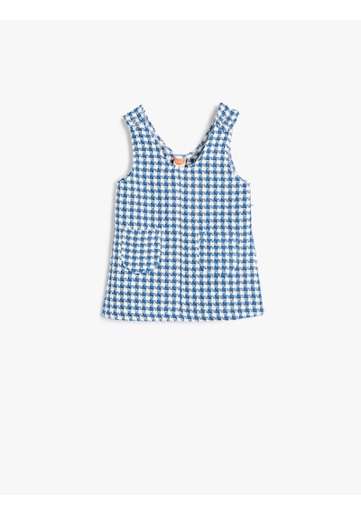 Koton Midi Boy Tüvit Elbise Cepli Pamuk Karışımlı Kolsuz V Yaka Mavi Ekose 5smg80029aw Mavi Koton Midi Boy Tüvit Elbise Cepli Pamuk Karışımlı Kolsuz V Yaka Mavi Ekose 5smg80029aw Mavi