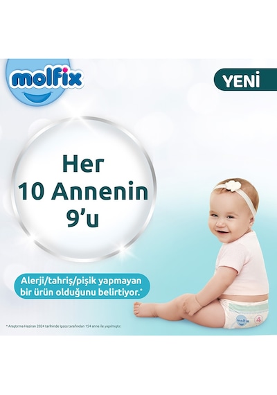 Molfix Premium Bebek Bezi Beden:1 2-5kg Yeni Doğan Fırsat 72 Adet