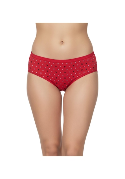 Baglan Kadın Baskılı Bikini Külot Bgl-st04939 Kırmızı