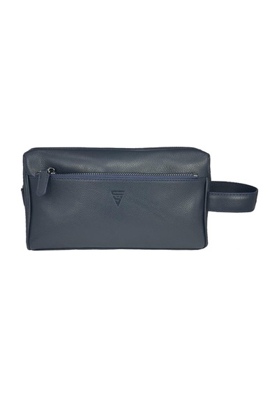 Çanta Yurdu Hakiki Deri Ca251 Dopp Kit El Çantası Lacivert Lacivert