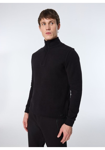 Jeep Siyah Erkek Dik Relaxed Düz Sweatshirt J4wm-swt4281 Çok Renkli
