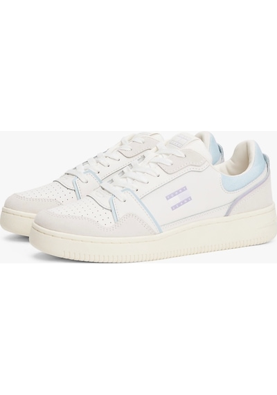 Tommy Jeans Tjw Retro Basket Sneaker Kadın Beyaz Sneaker En0en028180k9 Beyaz