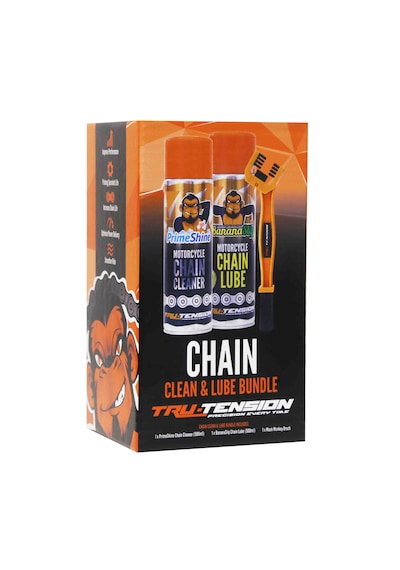 Tru-tension M015 Chain Clean & Lube Bundle Motosiklet Zincir Temizleme Ve Yağlama Kiti