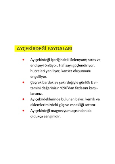 Tuğba Kuruyemiş Siyah Ayçekirdeği 500 Gr Çiğ