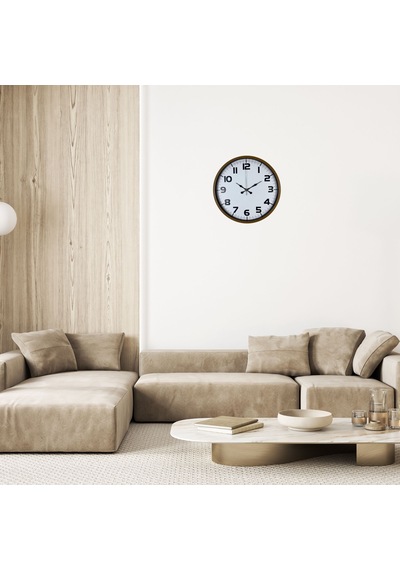Kahverengi 36 Cm Standart Duvar Saati Standart Rakamlı