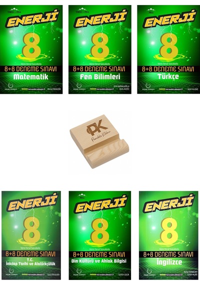 Palme Lgs 8. Sınıf Enerji Matematik Fen Türkçe İnkılap Din Ve İngilizce 8+8 Deneme Sınavı 6lı Set