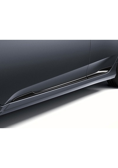 Autogp Honda Civic Fk7 Uyumlu Kapı Alt Çıtası Siyah Geniş Model 2016+
