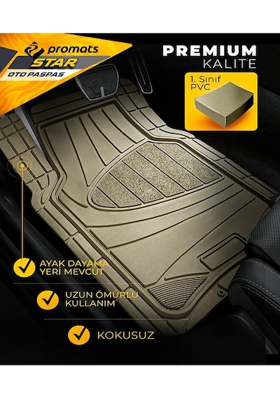 Opel Astra H Heçbek 2005 Ve Sonrası 4d Oto Paspas Star Bej