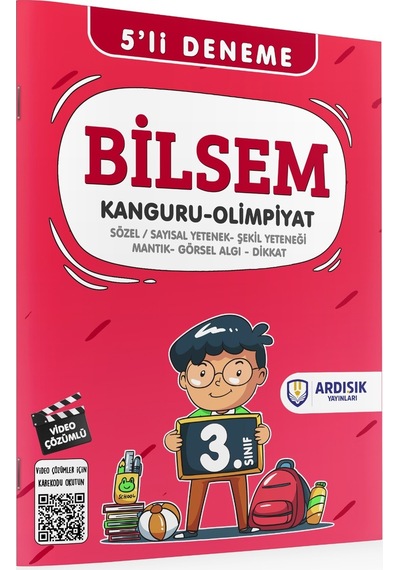 Ardışık Yayınları 3. Sınıf Bilsem Video Çözümlü Deneme Sınavı 5'li