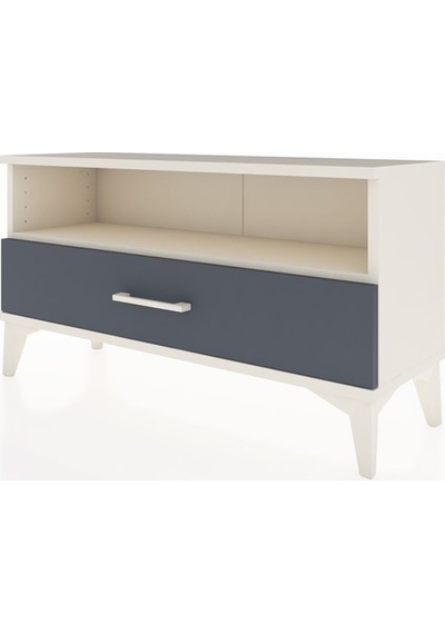 Arges Şifonyer Tek Raflı Tek Çekmeceli 88x30x48 Aytaşı-antrasit Aytaşı