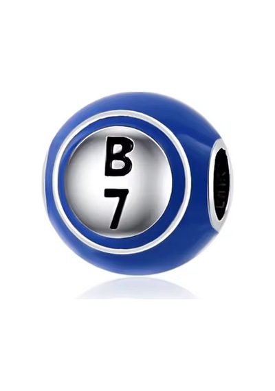 Fuben B7 Bingo Topu Charm Gümüş