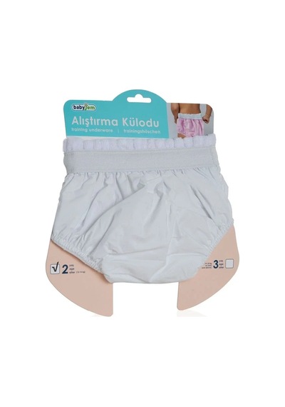 Babyjem Bebek Alıştırma Külodu Beyaz 2 Yaş