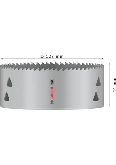 X Pro Multi Malzeme Delik Testeresi Yumuşak Ahşap Alçıpan Duvar Için Ø 127 Mm Profesyonel Aksesuar Matkap Tornavid