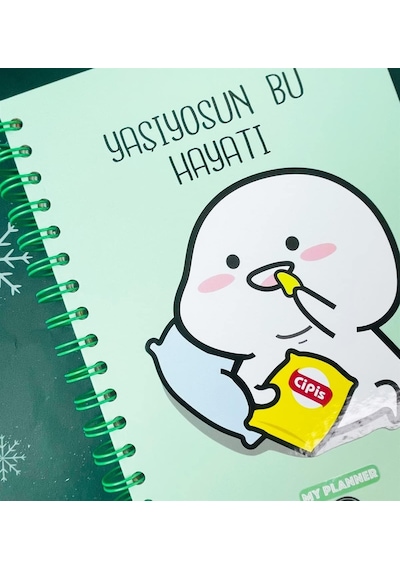 Yaşıyosun Bu Hayatı Tasarımlı Konuşan Ajanda Çok Renkli
