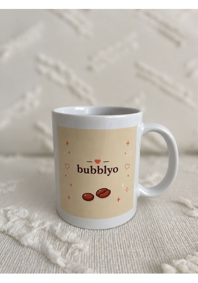 Dudu Bubu Figür Desenli Kupa Bardak Beyaz