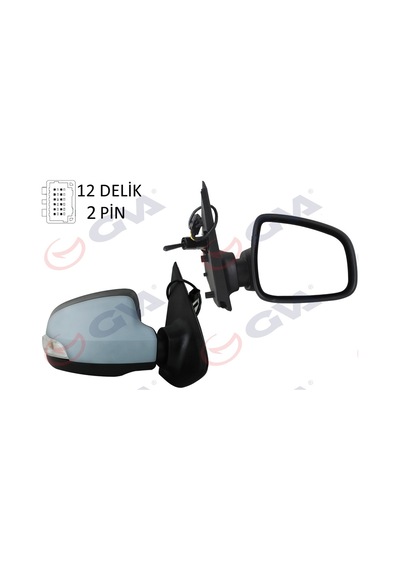 Dış Dikiz Aynası Sağ Symbol-sandero 13 1 Mekanik Sinyalli Astarlı Konveks 2 Fiş Vm-6129pr Gva 1014250