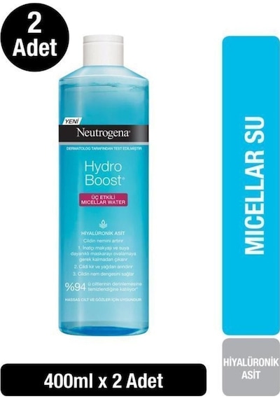 Neutrogena Hydro Boost Micellar Water 400 ML x2