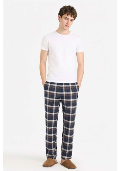 Defacto Regular Fit Uzun Boy Flanel Alt G8209ax26spnv131 Lacivert-nv131