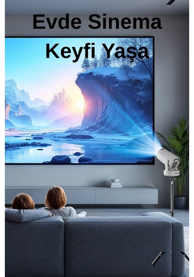 Wearfitpro Hy300 Ultra Projeksiyon Cihazı Hd Android 11 Taşınabilir Ayarlanabilir Açık Hava Ev Sineması