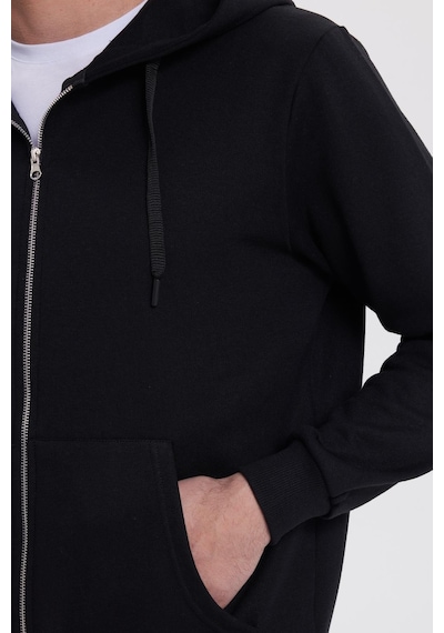 Tudors Unisex Relax Fit Rahat Kesim Pamuklu İçi Polarlı Çift Cepli Tam Fermuarlı Siyah Kapüşonlu Sweatshirt-41645 Siyah Tudors Unisex Relax Fit Rahat Kesim Pamuklu İçi Polarlı Çift Cepli Tam Fermuarlı Siyah Kapüşonlu Sweatshirt-41645 Siyah