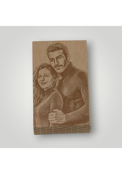 Kişiye Özel Lazer Kazıma Ahşap Tablo 20 15 1 Adet