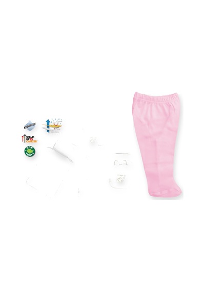 Sema Baby Hastane Çantası Seti 3 Parça: Hastane Çıkışı Seti + Tek Alt + Alt Açma Minderi - Pembe