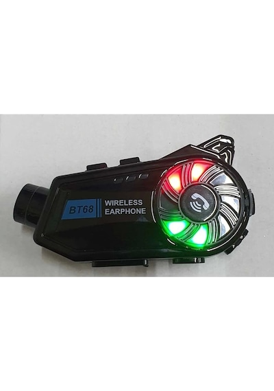 Bt68 Motosiklet Kask Bluetooth Kulaklık 1080p Kamera Ses Kontrolü Video Kayıt Özellikli İntercom