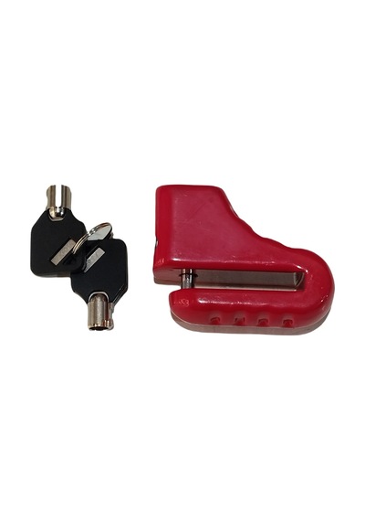 Motosiklet Çelik Disk Kilidi Kilit 5.5 mm Kırmızı