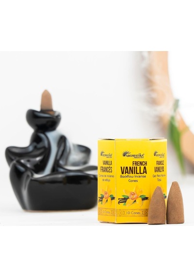 Aromatika Fransız Vanilyası Aromalı Geri Akışlı Şelale Tütsü