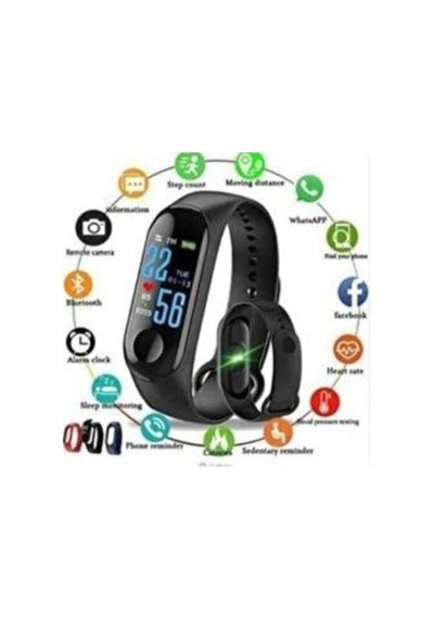 M3 Uyumlu Band Spor Modları, Nabız Ölçer Akıllı Bileklik Akıllı Saat