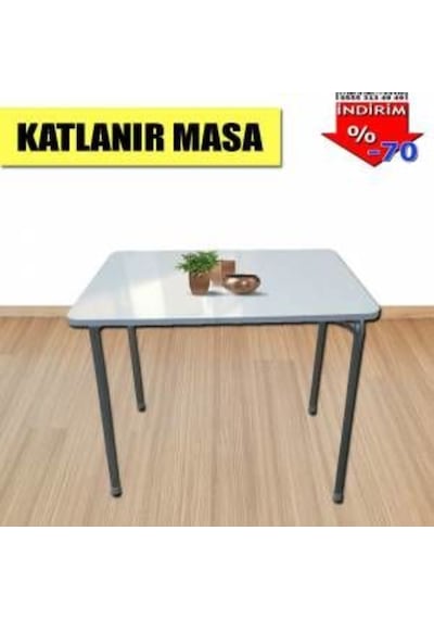 Depolife Depolife Bahçe Balkon Mutfak Masası Katlanır Piknik 60X80 Cm.