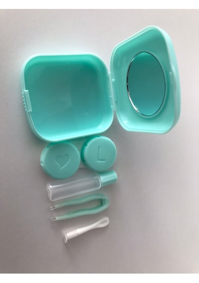 Lens Kutusu Ve Takma Aparatı Set Mini Turkuaz