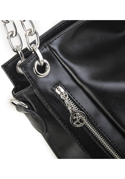 Nas Bag Kadın Büyük Boy Omuz Çantası Siyah Nero 45x34x21 Cm siyah Siyah