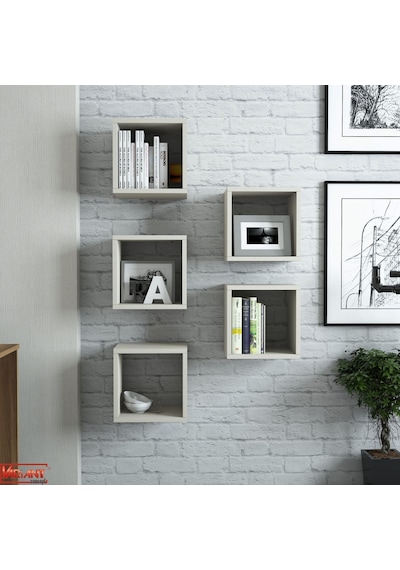 Variant Variant Box Duvar Rafı - Krem