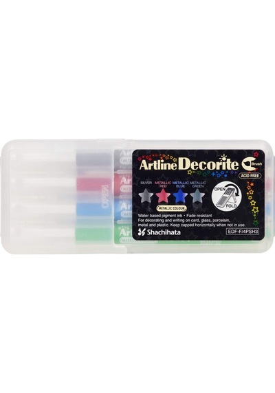 Artline Decorite Brush Marker Set: 3