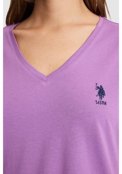 U.s. Polo Assn. Kadın Menekşe Tişört Basic 50323541-vr037 Menekse