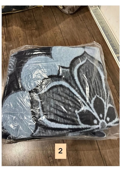 Ceritoğlu Battaniye - Iki Taraflı Çift Kişilik Desenli Ekstra Yumuşak Soğuk Geçirmez 22x180 Cm Lila