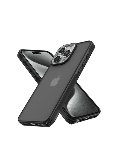 Newface Apple İphone 15 Pro Max Kılıf Elegant Kapak - Siyah