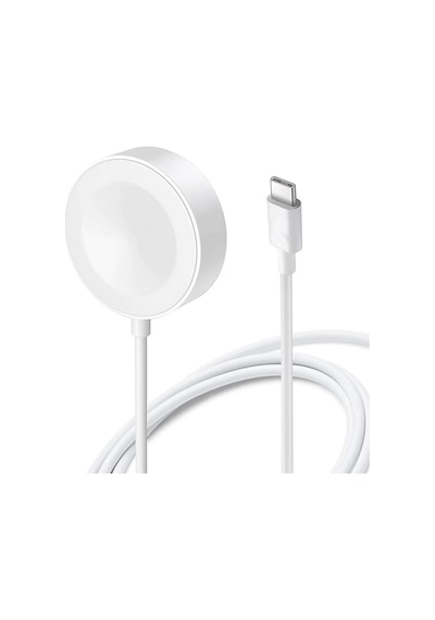 Beyaz Akıllı Saat Wireless Type-c Şarj Kablosu 1m-zore