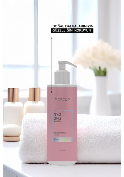 Lewel Mood Premium Dense Curls Bukleli Saçlar Şampuan 400 ML